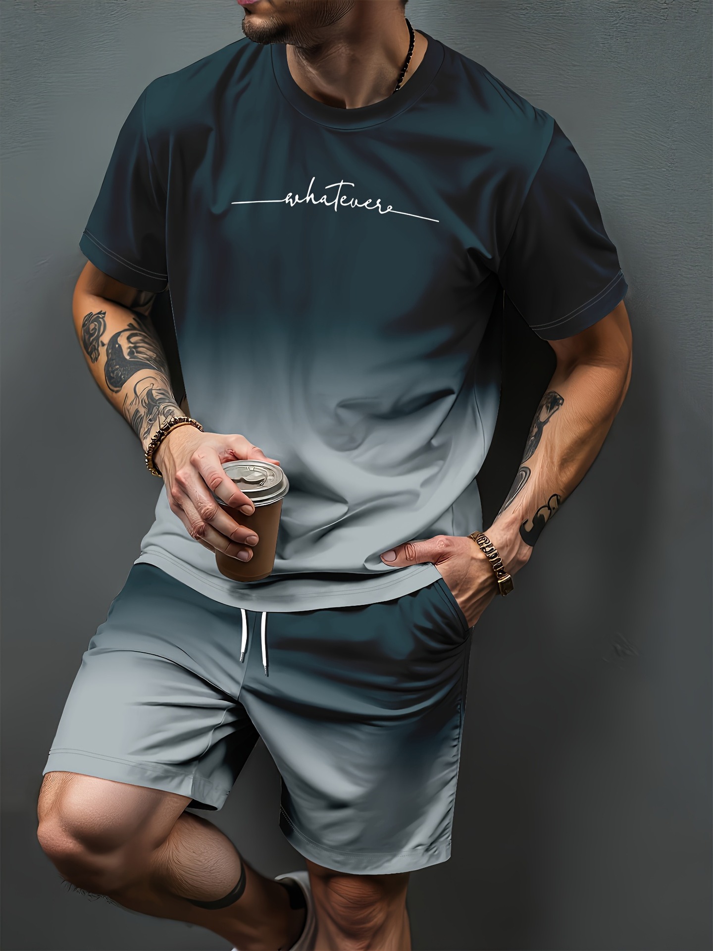 3D Printing Kpop - Conjuntos de Roupas Esportivas com Estampa