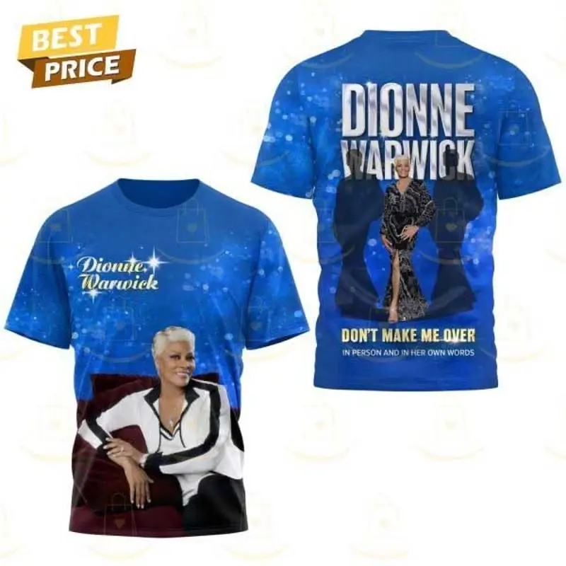 3D Printing Maket - Camiseta 3D Dionne Warwick com a
