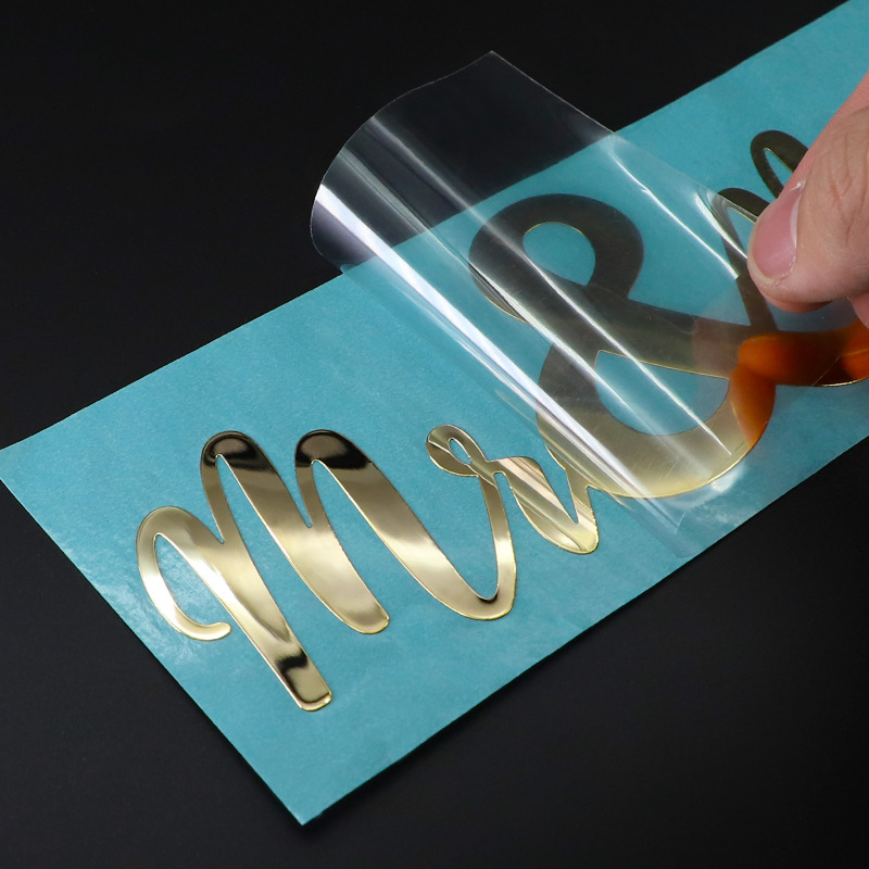 3D Printing Case - 3D Ouro e Prata Transferência Adesivos,