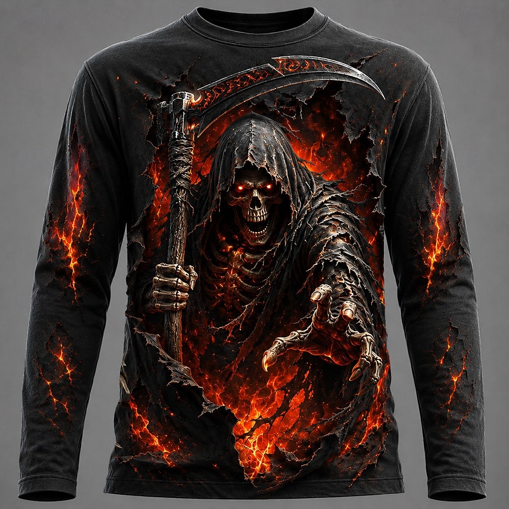 3D Printing Kpop - Camiseta Masculina de Manga Longa com
