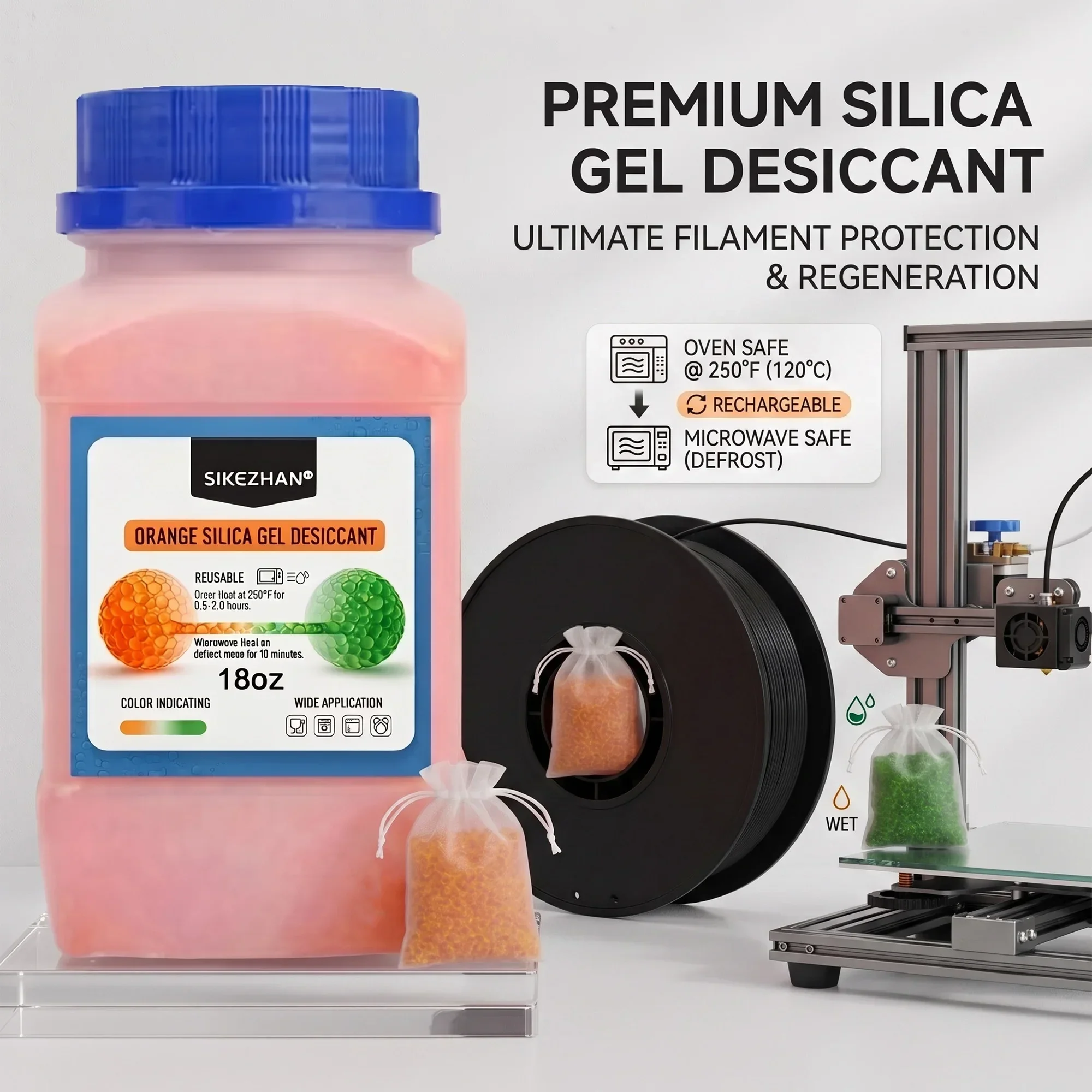 3D Printing Deck Box - Dessecante para Filamento de Impressora 3D: