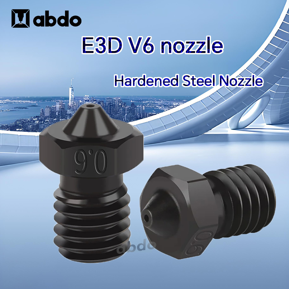 3D Printing Nozzle - Bico E3D 0.2/0.4/0.6/0.8mm de Aço Temperado