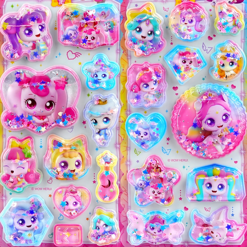 3D Printing Case - Adesivos 3D de Cristal com Glitter