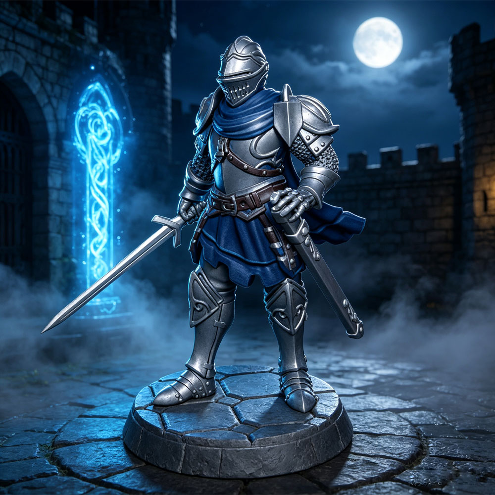 3D Printing Knight Armor - Modelo de Cavaleiro Medieval com Armadura