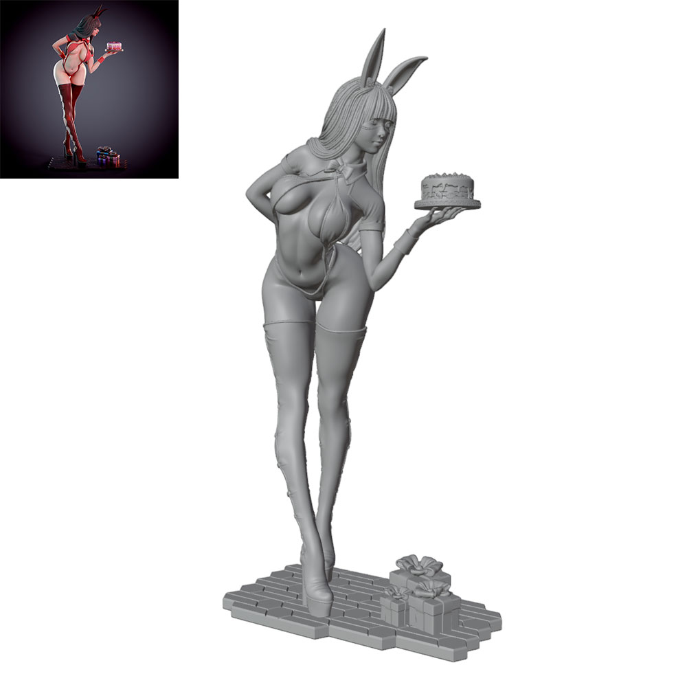 3D Printing And Additive Manufacturing - 1/24/12/6 Personagem de coelhinha com tema