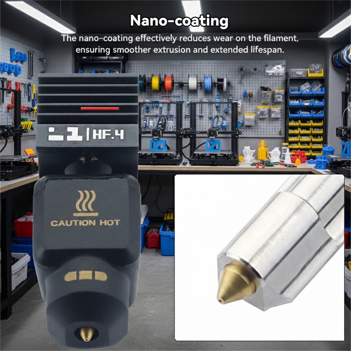3D Printing Steel - A59E Upgrade: Hotend de Aço Nano