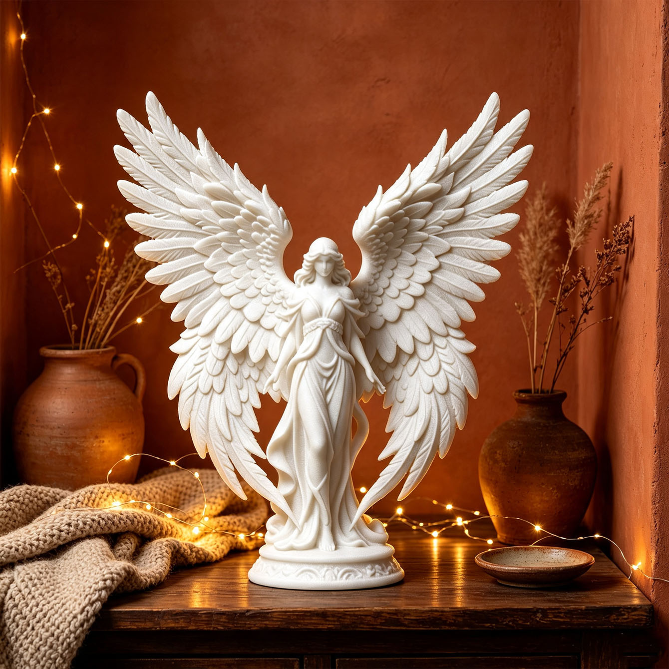 3D Printing And Additive Manufacturing - Ornamento de Anjo Deusa Curadora Impresso