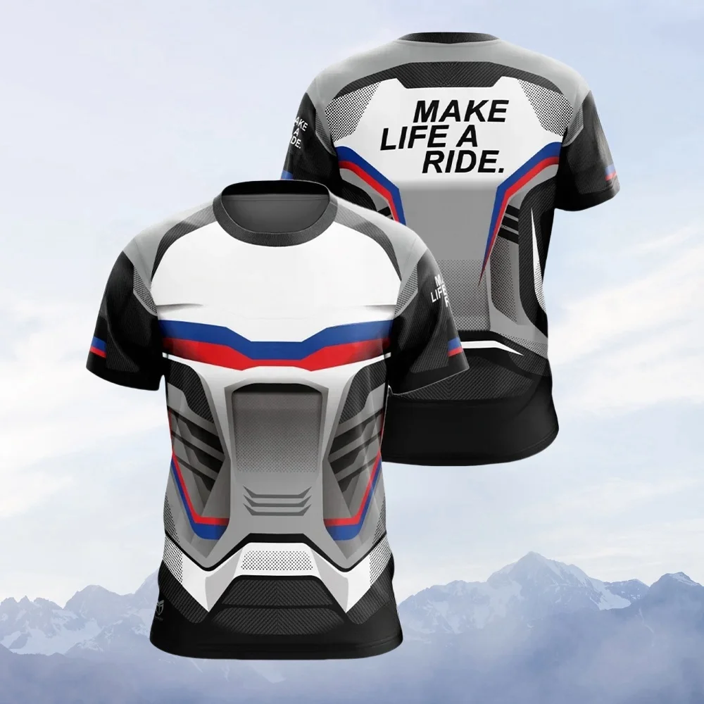 3D Printing Maket - Camiseta de Motocicleta para Homens e