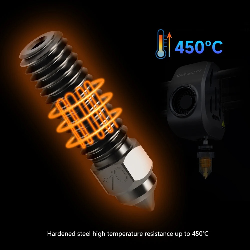 Bico de aço endurecido Crealit - 3D Printing Nozzle avaliação e preço