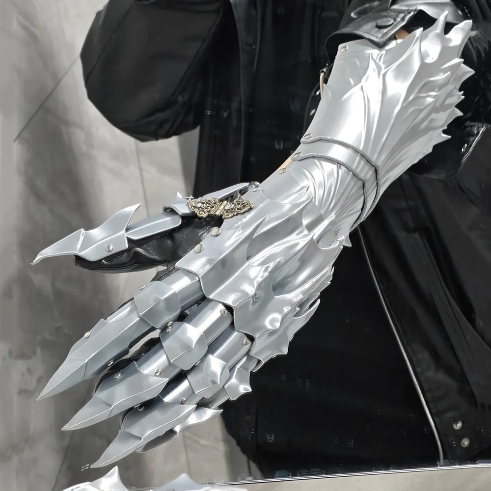 Luvas de Armadura Mecânica Cyb - 3D Printing Knight Armor avaliação e preço