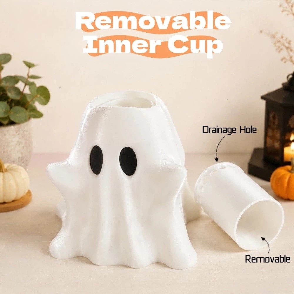 Vaso Fantasma Branco Impresso  - 3D Printing Cafe avaliação e preço