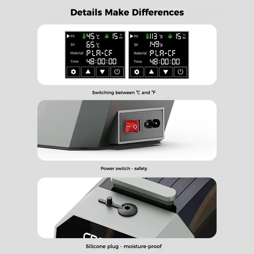 Secador de Filamento Creality  - 3D Printing Deck Box avaliação e preço