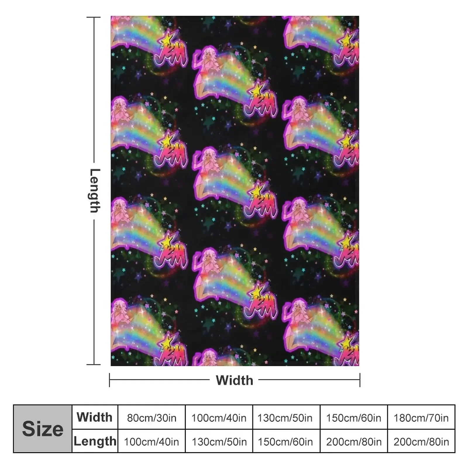 Cobertor decorativo Jem and th - 3D Printing Hologram avaliação e preço