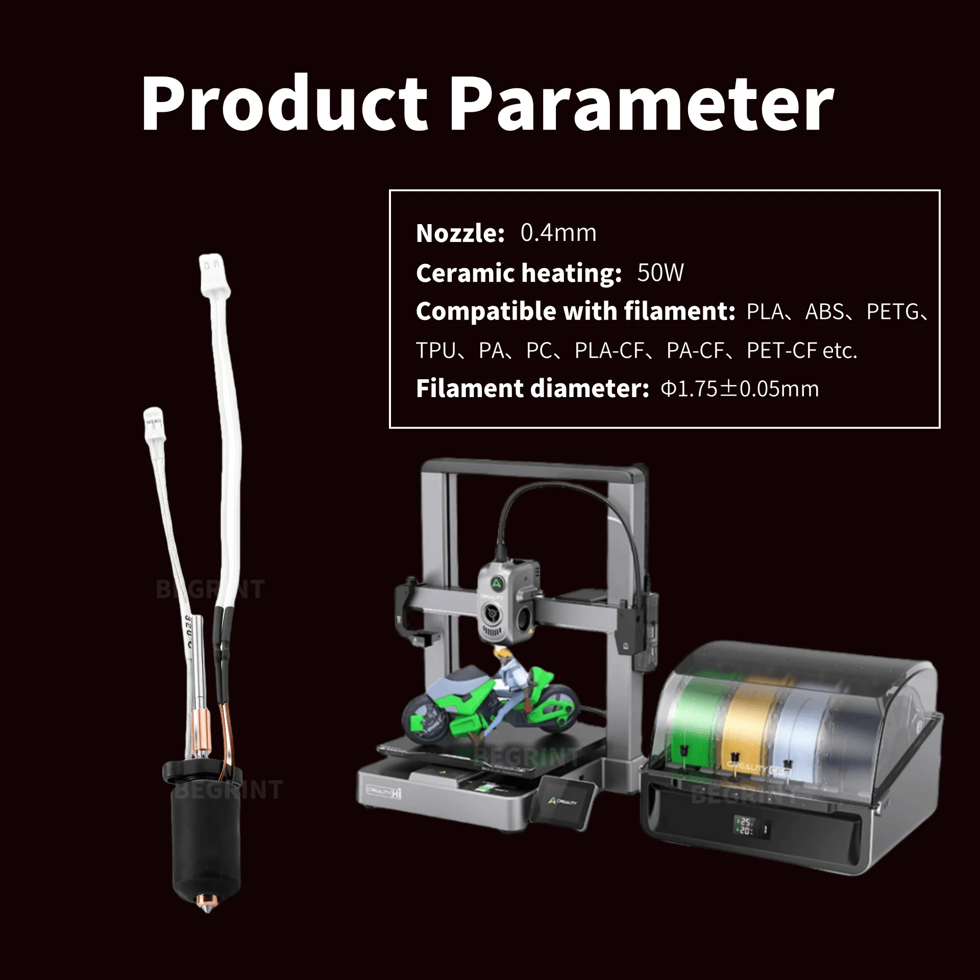 Kit de Aquecedor Cerâmico de A - 3D Printing Nozzle avaliação e preço