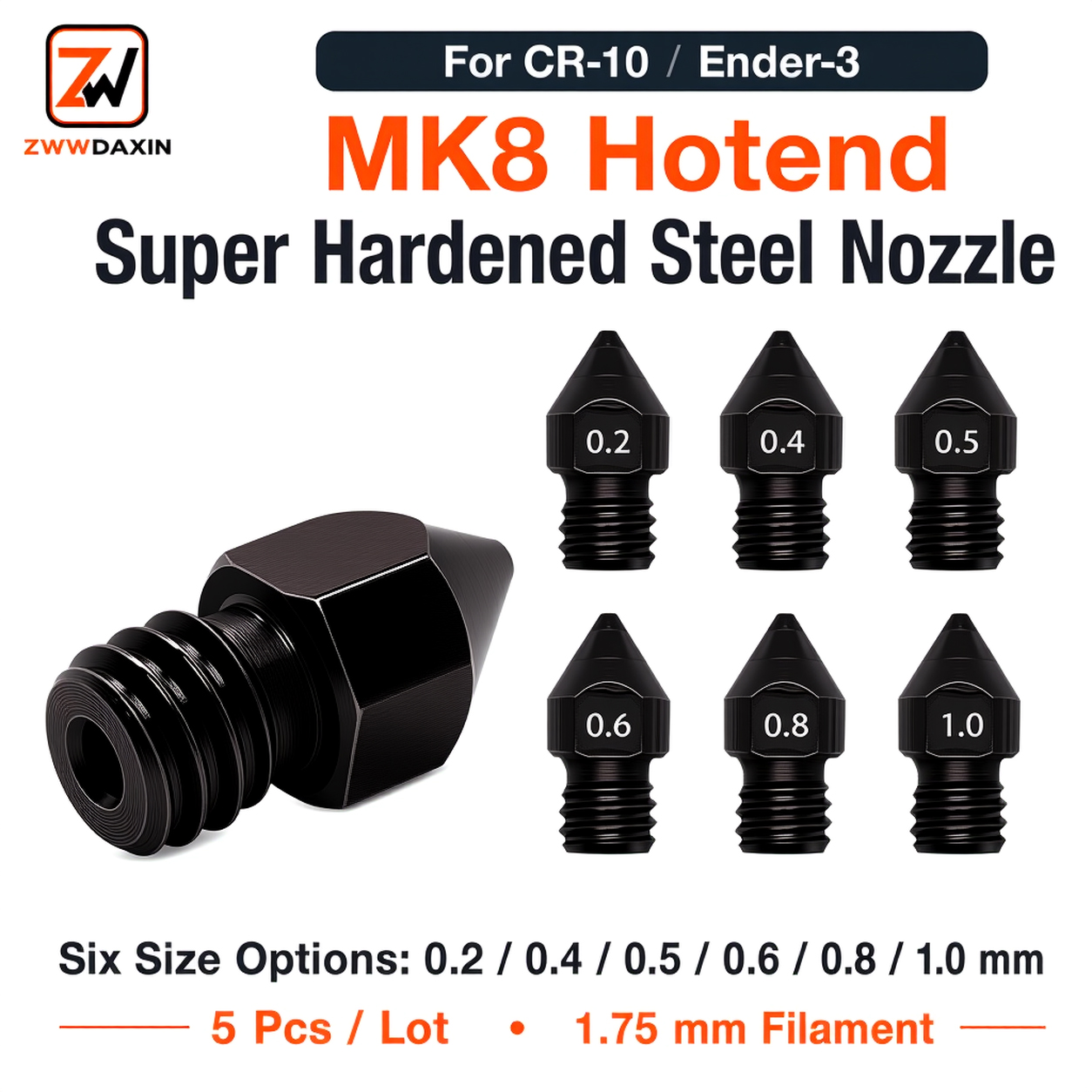 Bico de Aço Super Reforçado MK - 3D Printing Nozzle avaliação e preço