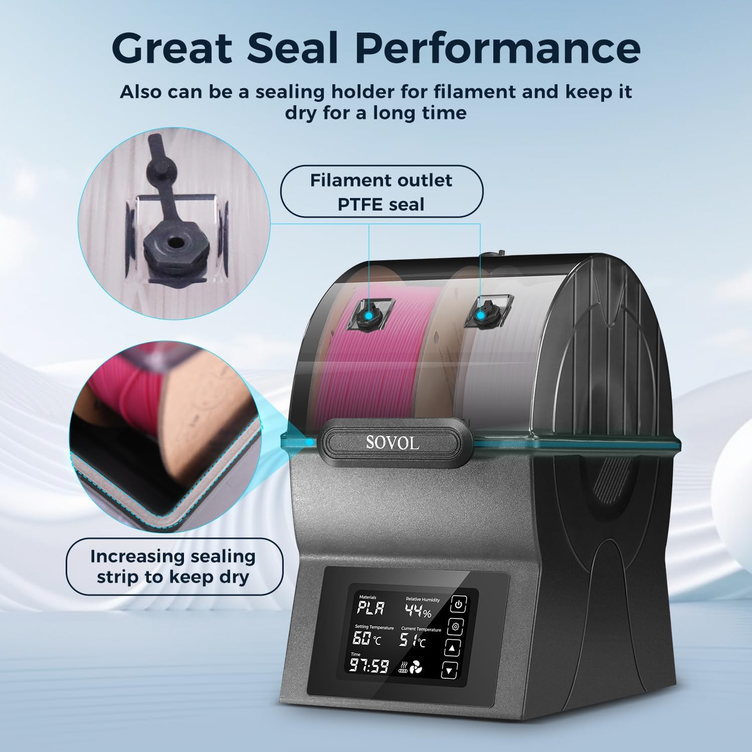 Sovol secador de filamento sh0 - 3D Printing Deck Box avaliação e preço
