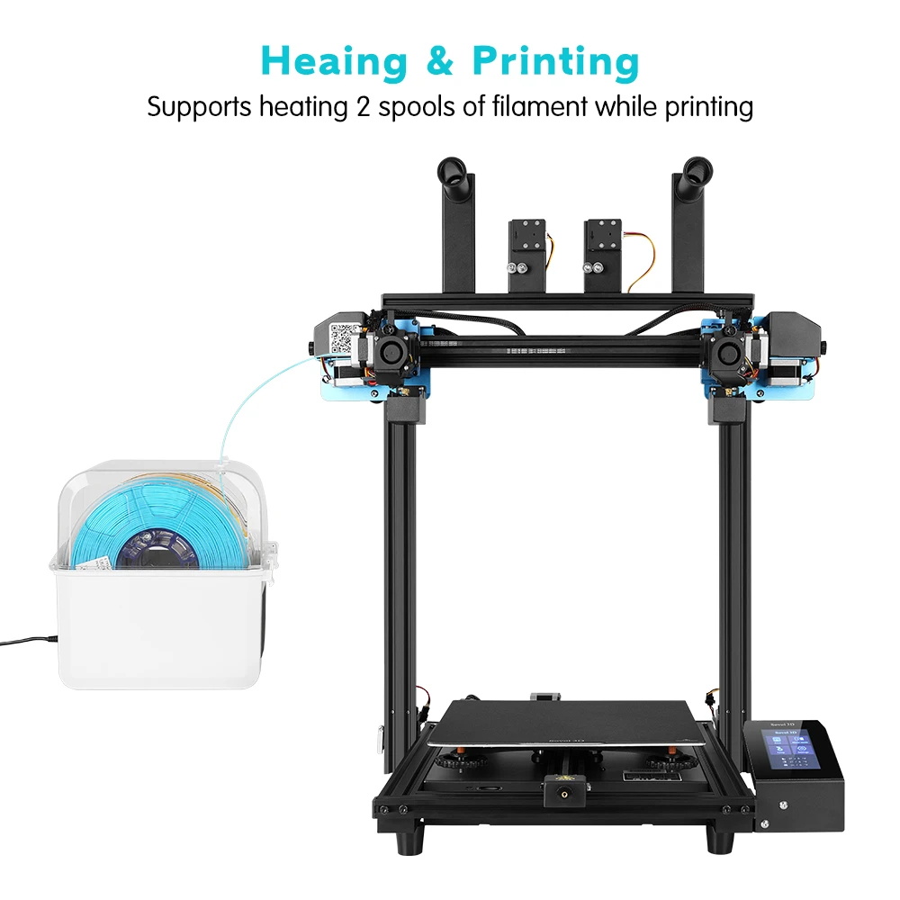 Sovol 2 rolos de filamento des - 3D Printing Deck Box avaliação e preço