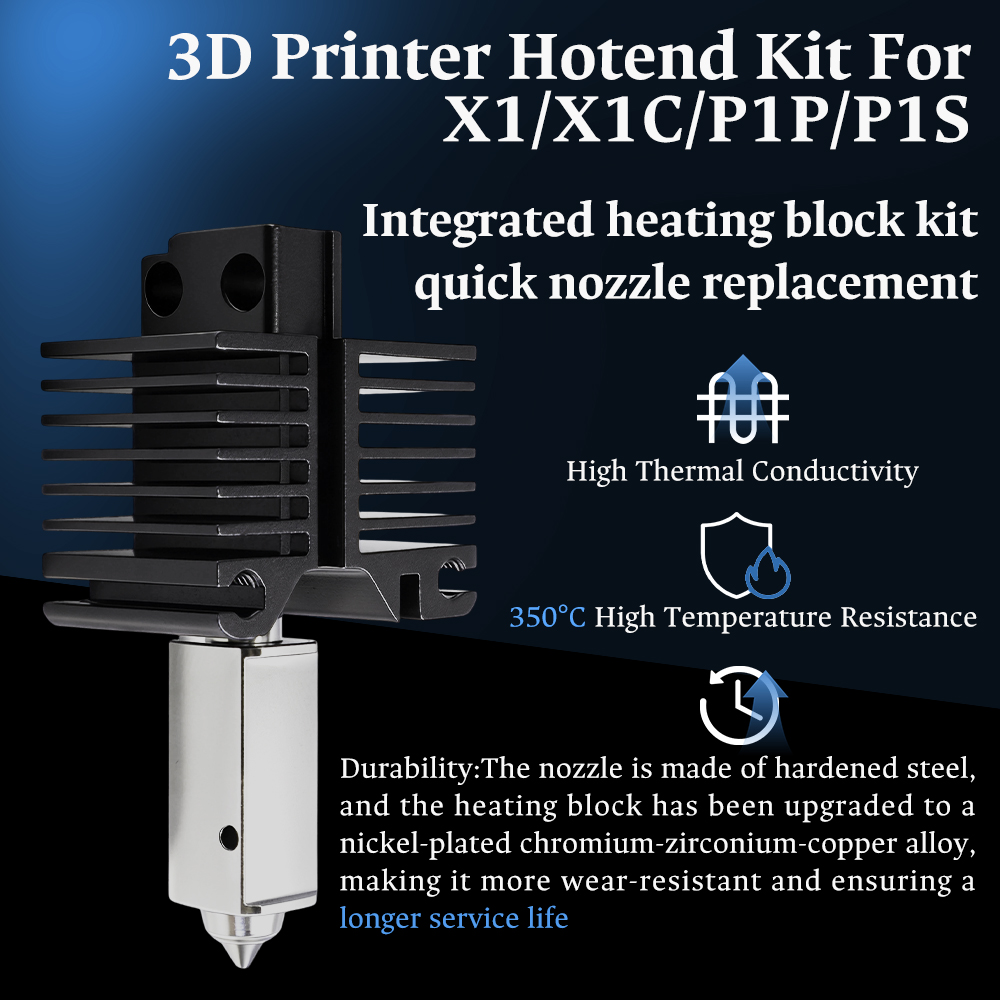 Hotend para Bambu Lab P1P X1C  - 3D Printing Nozzle avaliação e preço