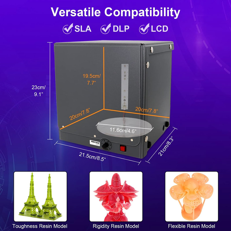Caixa de luz de cura de resina - 3D Printing Deck Box avaliação e preço