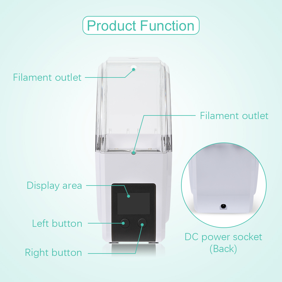 Sunlu secador de filamento s1  - 3D Printing Deck Box avaliação e preço