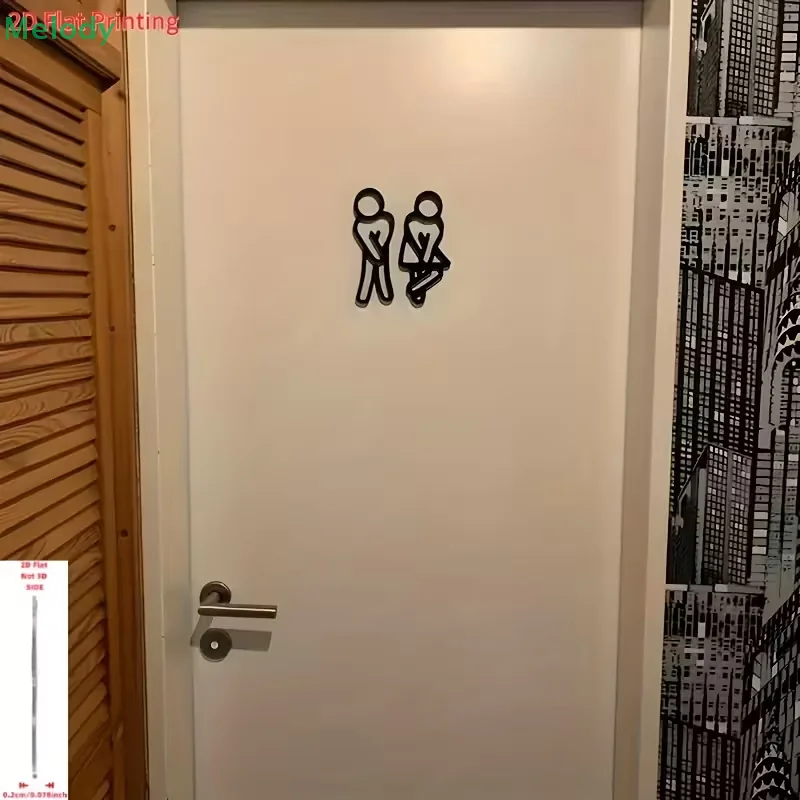 Sinal de porta de banheiro imp - 3D Printing Cafe avaliação e preço